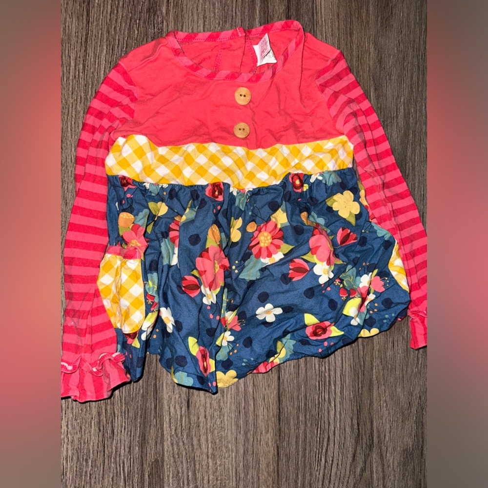 Colorful Kids Floral Top